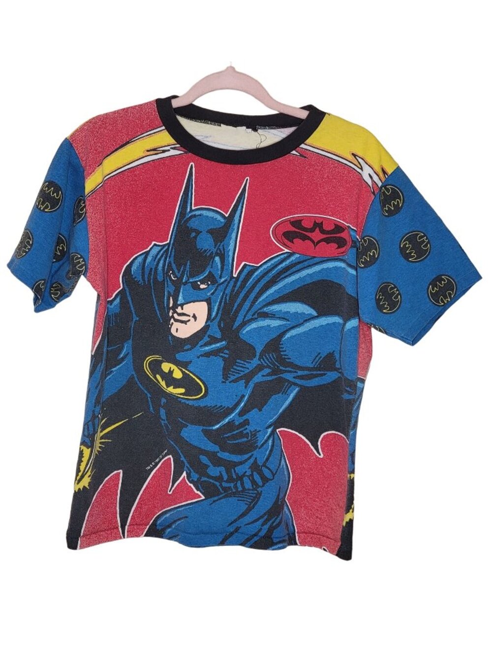 Vintage 1997 DC Comics Batman T-Shirt M/L Single Stitch Graphic Retro Superhero